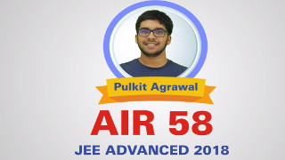 Pulkit Agrawal AIR-58 Gen. JEE Advanced-2018